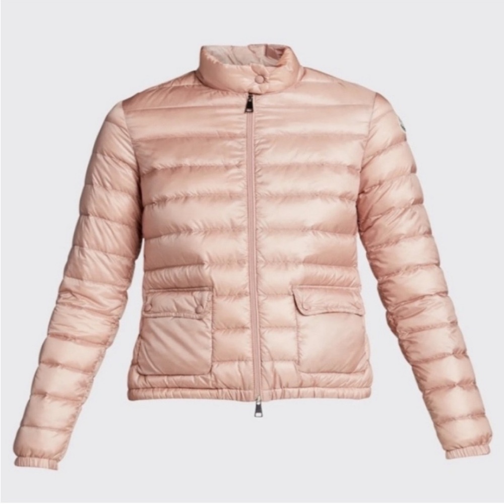 Moncler Lans Longue Saison‎ Down Jacket 100% Authentic Beige Size 6 Gently Used - Picture 2 of 8